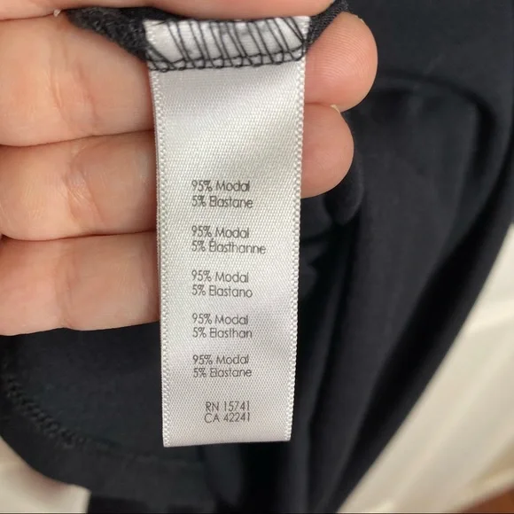 PJ Salvage Modal Basics Nightshirt in Black Size Medium - Picture 8 of 8